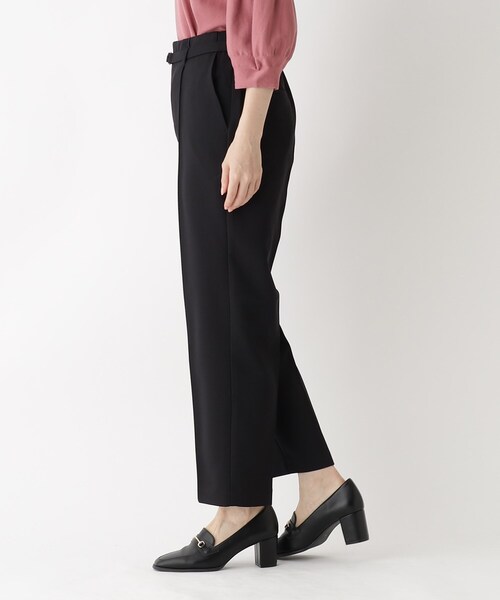 index（インデックス）の「◆ピンタックテーパードパンツ【ストレッチ/イージーアイロン/洗濯機洗い可】（その他パンツ・レディース・ダークオレンジ/アイボリー/ブラック・38/36/40/42）」の19枚目の写真