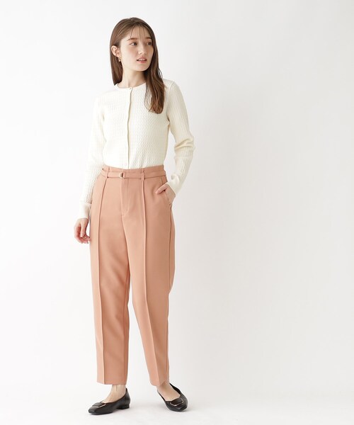 index（インデックス）の「◆ピンタックテーパードパンツ【ストレッチ/イージーアイロン/洗濯機洗い可】（その他パンツ・レディース・ダークオレンジ/アイボリー/ブラック・38/36/40/42）」の21枚目の写真