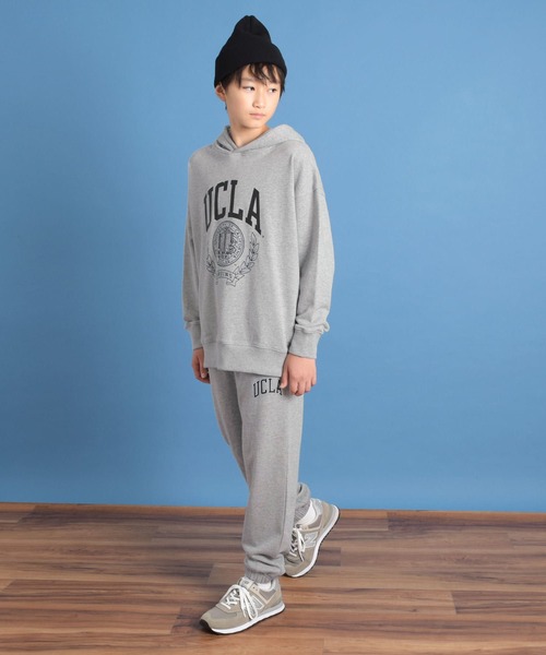 UCLA（ユーシーエルエー）の「【UCLA】裏毛ワンポイントロゴジョガーパンツ（その他パンツ・キッズ・ブラック/グレー・170cm/160cm/150cm/140cm）」の6枚目の写真