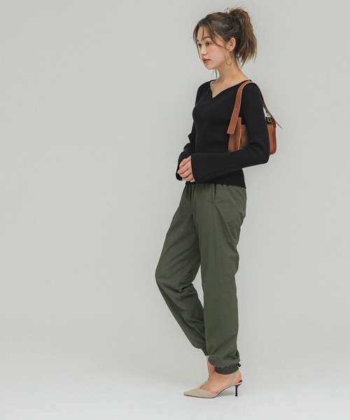 coca（coca）（コカ）の「ベルスリーブニットトップス（ニット/セーター・レディース・ブラック/アイボリー・L/M/S）」の5枚目の写真