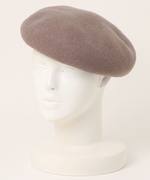 polcadot（ポルカドット）の「ウールバスクベレー（ハンチング/ベレー帽・レディース・アイボリー/ダークグリーン/ベージュ/ブラック/モカ・FREE）」の9枚目の写真