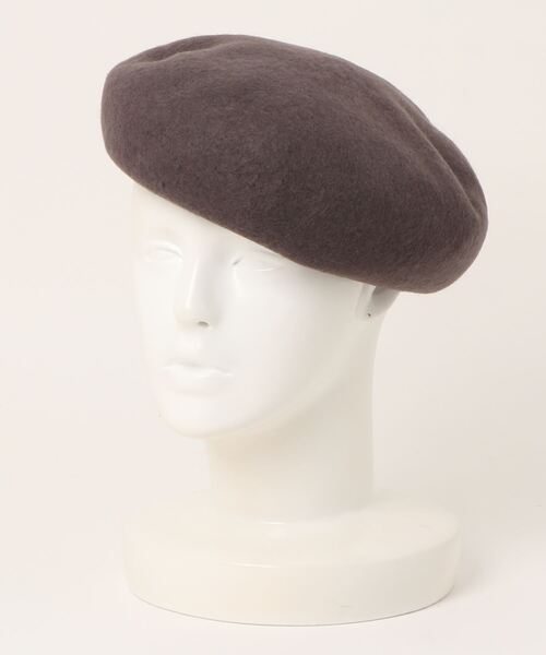 polcadot（ポルカドット）の「ウールバスクベレー（ハンチング/ベレー帽・レディース・アイボリー/ダークグリーン/ベージュ/ブラック/モカ・FREE）」の8枚目の写真