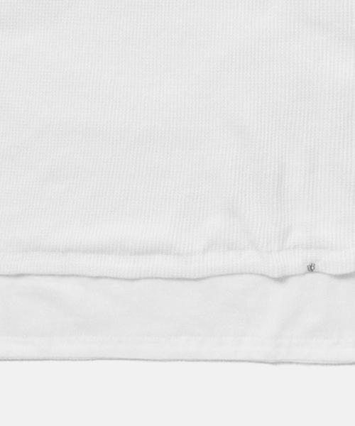 BEAMS BOY（ビームスボーイ）の「BEAMS BOY / サーマル×天竺 リバーシブル ロングスリーブ （Tシャツ/カットソー・レディース・ホワイト/グレー・ONE SIZE）」の6枚目の写真