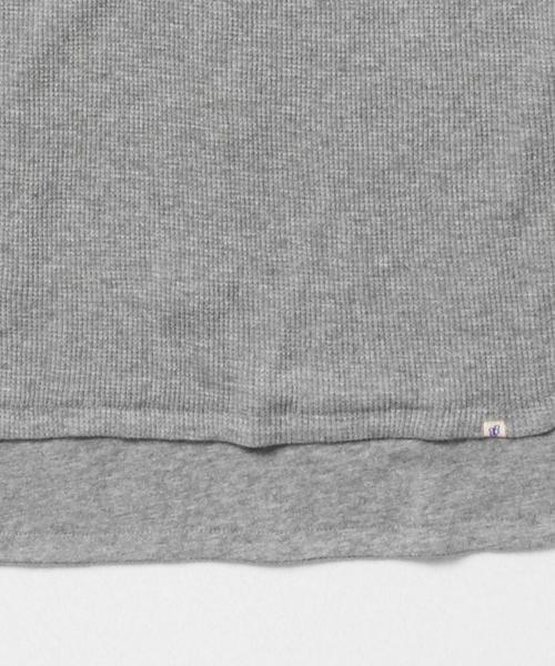 BEAMS BOY（ビームスボーイ）の「BEAMS BOY / サーマル×天竺 リバーシブル ロングスリーブ （Tシャツ/カットソー・レディース・ホワイト/グレー・ONE SIZE）」の22枚目の写真