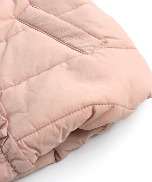 apres les cours（アプレレクール）の「【WEB限定】デイリー中綿フリルジャケット（ダウンジャケット/コート・キッズ・アイボリー/ピンク/ブラック/ミント・120/110/80/90/140/100/130）」の14枚目の写真