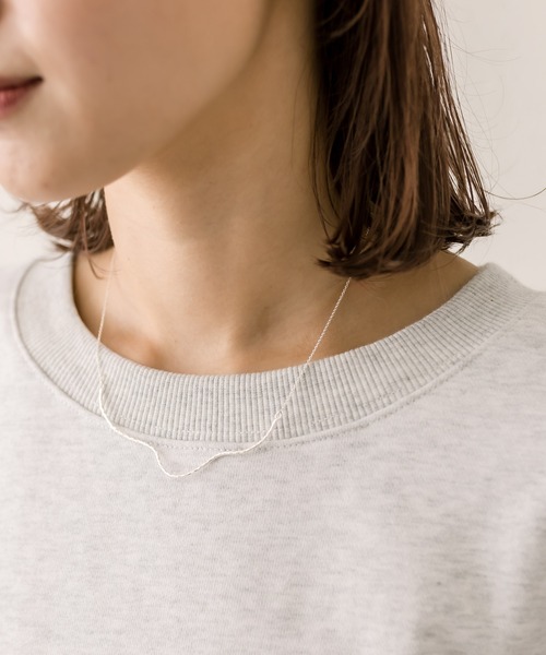 mystic（ミスティック）の「[Eau]wave necklace（ネックレス・レディース・シルバー/ゴールド・ONE SIZE）」の5枚目の写真