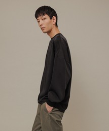 ADAM ET ROPE' | 2-WAY ストレッチ ルーズシルエット ロングスリーブTシャツ / イージーケア / アンチピリング / ユニセックス ≪Made by ZOZO≫(Tシャツ/カットソー)