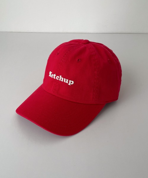 CANAL JEAN(キャナルジーン)の「AMERICAN NEEDLE ketchup刺繍CAP(キャップ・レディース・レッド・ONE SIZE)」の8枚目の写真