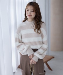 clear | フェザーハイネックニットトップス≪2023AW新作≫(ニット/セーター)