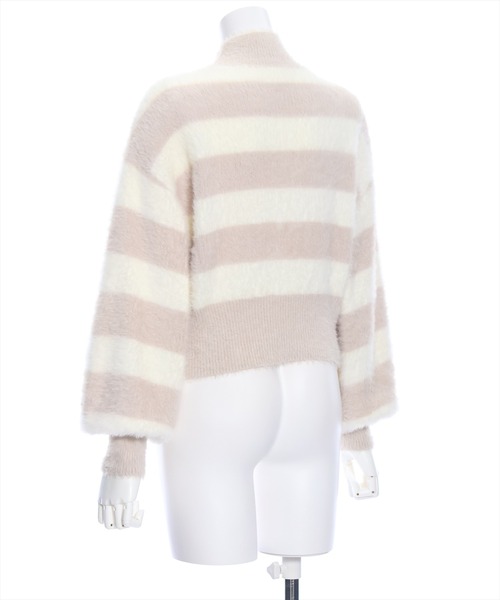 clear（クリア）の「×フェザーハイネックニットトップス（ニット/セーター・レディース・ベージュ/ピンク/アイボリー/ブルー/ホワイト系その他/ブラック/ベージュ系その他・F）」の10枚目の写真