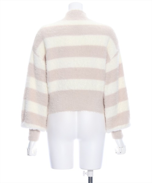 clear（クリア）の「×フェザーハイネックニットトップス（ニット/セーター・レディース・ベージュ/ピンク/アイボリー/ブルー/ホワイト系その他/ブラック/ベージュ系その他・F）」の11枚目の写真
