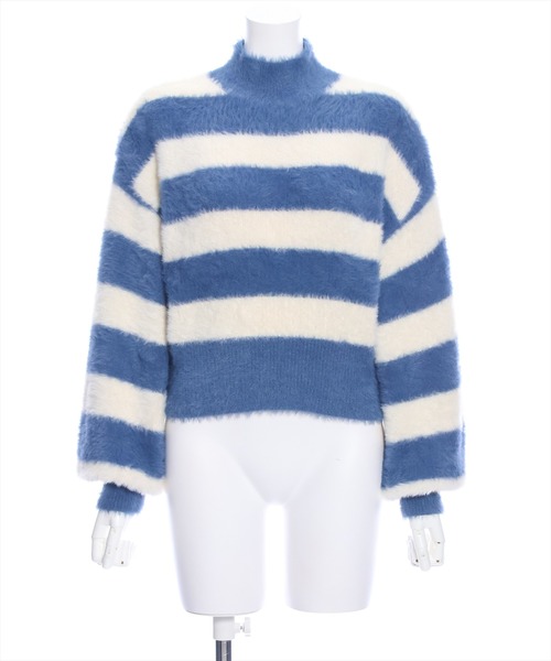 clear（クリア）の「×フェザーハイネックニットトップス（ニット/セーター・レディース・ベージュ/ピンク/アイボリー/ブルー/ホワイト系その他/ブラック/ベージュ系その他・F）」の20枚目の写真