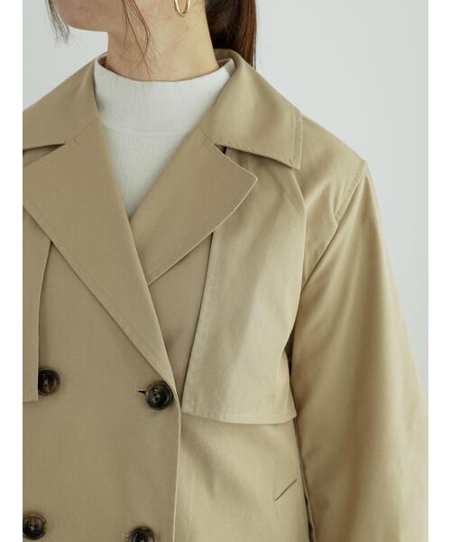 Te chichi（テチチ）の「ツイルショートトレンチコート（トレンチコート・レディース・ベージュ・F）」の8枚目の写真