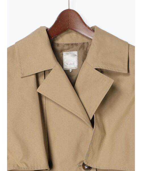 Te chichi（テチチ）の「ツイルショートトレンチコート（トレンチコート・レディース・ベージュ・F）」の13枚目の写真