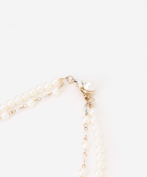 ANY SIS（エニィスィス）の「パール調2連 ネックレス（ネックレス・レディース・ホワイト系・F）」の3枚目の写真
