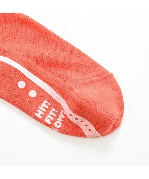 45R（フォーティファイブアール）の「超ガーゼニットソーの靴下（ソックス/靴下・レディース・グレー/オレンジ・X-SMALL/SMALL）」の5枚目の写真