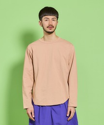 L/S SET IN BASEBALL TEE SOLID/ ロングスリーブ セットイン ベースボールティー