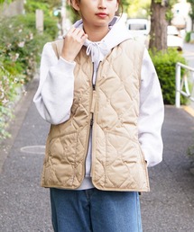 TAION（タイオン）｜ダウンベスト（ベージュ系）一覧 - WEAR