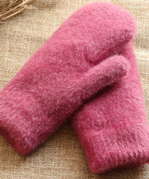 DAY CLOSET(デイ クローゼット)の「レディース シャギーニットボアミトン手袋(手袋・レディース・グレー/モカ/ネイビー/アイボリー/ワイン・ONE SIZE)」の20枚目の写真