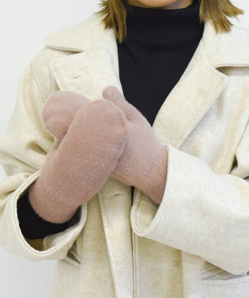 DAY CLOSET(デイ クローゼット)の「レディース シャギーニットボアミトン手袋(手袋・レディース・グレー/モカ/ネイビー/アイボリー/ワイン・ONE SIZE)」の11枚目の写真