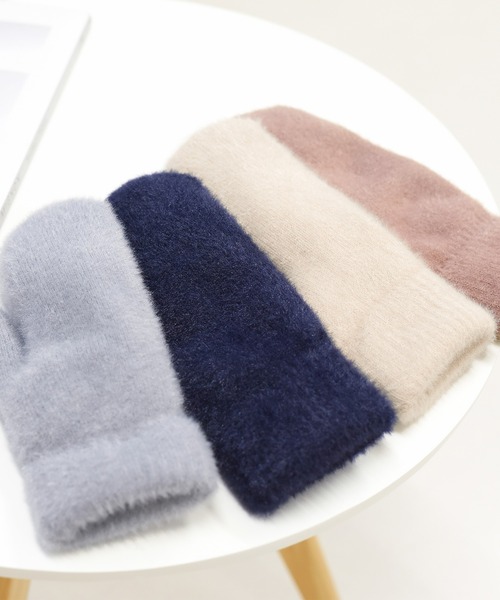 DAY CLOSET(デイ クローゼット)の「レディース シャギーニットボアミトン手袋(手袋・レディース・グレー/モカ/ネイビー/アイボリー/ワイン・ONE SIZE)」の18枚目の写真