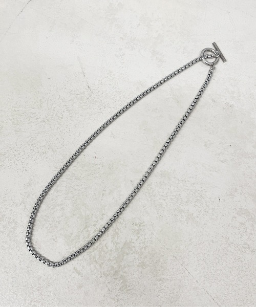 CPCM(シーピーシーエム)の「アソートステンレスチェーンネックレス(ネックレス・メンズ・シルバー系その他/シルバー系その他2/シルバー/シルバー系その他3・FREE)」の4枚目の写真