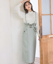 mysty woman | サス付き2wayハイウエストスカート 990900(スカート)