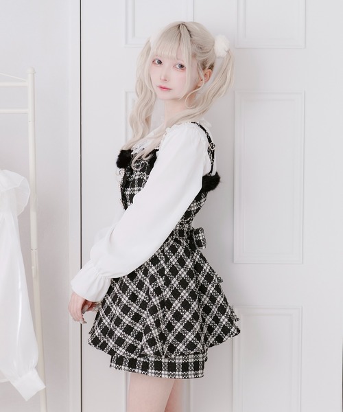 Pal elfy（パルエルフィー）の「アソートファー付きキャミワンピース