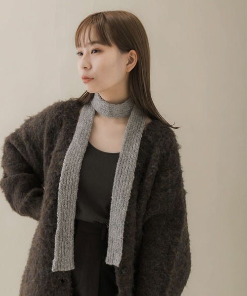 蜜*蜂様 ♡ニット ネクタイ ニットタイ スリム 細め マフラー ターコイズ１点 ♡ニット ネクタイ ニットタイ 細め スリム マフラー ターコイズ