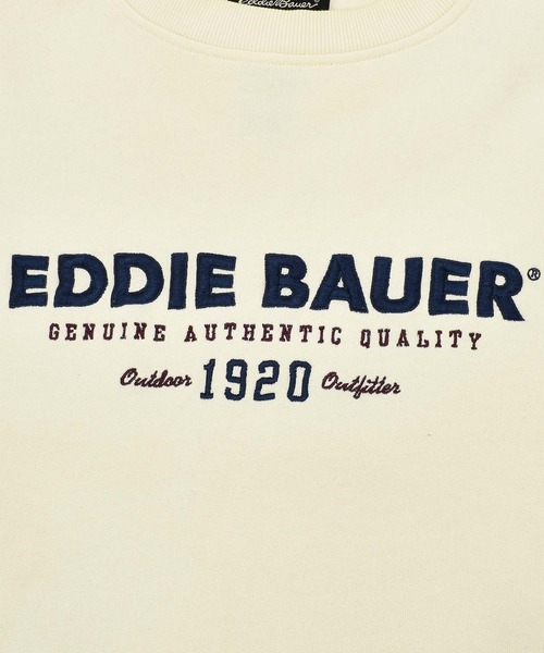Eddie Bauer(エディーバウアー)の「【ヴィンテージ古着】Y2K Eddie Bauer/エディバウアー 刺繍 クルーネックスウェット(スウェット・メンズ・ベージュ・LARGE)」の9枚目の写真