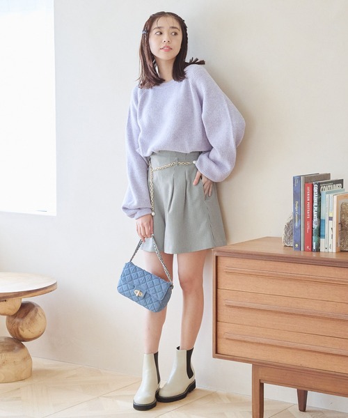 mysty woman（ミスティウーマン）の「アソートタックショートパンツ 101952（その他パンツ・レディース・ブラック系その他/モカ/ホワイト系その他・FREE）」の7枚目の写真