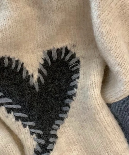 セール】ハンドステッチ風オーバーサイズニット（ニット