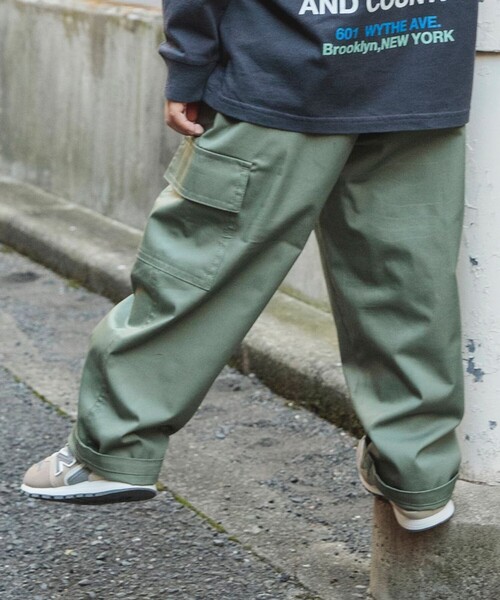 DRC branshes（ディーアールシーブランシェス）の「【WEB限定/DRC】ツイルカーゴパンツ（カーゴパンツ・キッズ・ベージュ/ブラック/カーキ/アイボリー・140/120/110/130/150/100）」の4枚目の写真