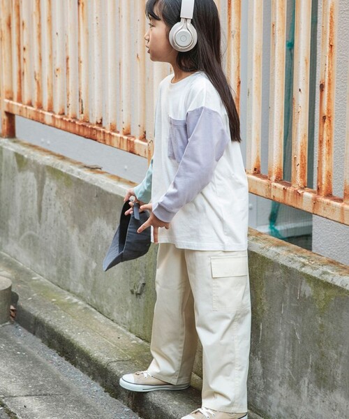 DRC branshes（ディーアールシーブランシェス）の「【WEB限定/DRC】ツイルカーゴパンツ（カーゴパンツ・キッズ・ベージュ/ブラック/カーキ/アイボリー・140/120/110/130/150/100）」の5枚目の写真