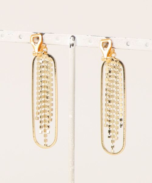 tone(トーン)の「【charme by pimo 】ゴールド ジルコニア ピアス(MA)(ピアス(両耳用)・レディース・ゴールド・FREE)」の2枚目の写真