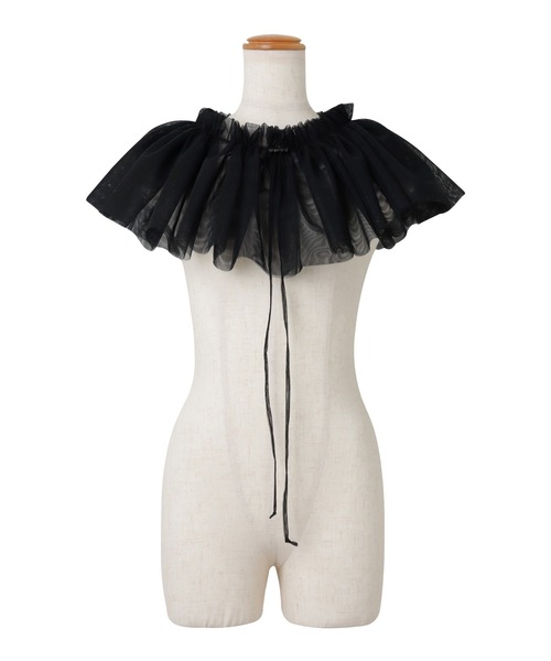 マルチwayチュールフリルカラー