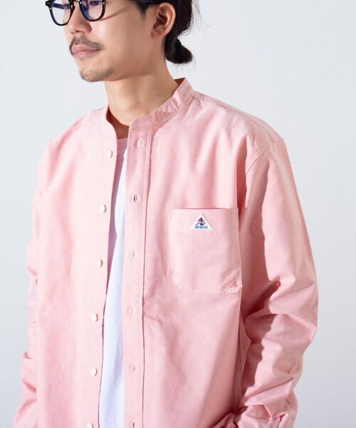 セール】【GEVACO/ゲバコ】オックスバンドカラー長袖シャツ（シャツ