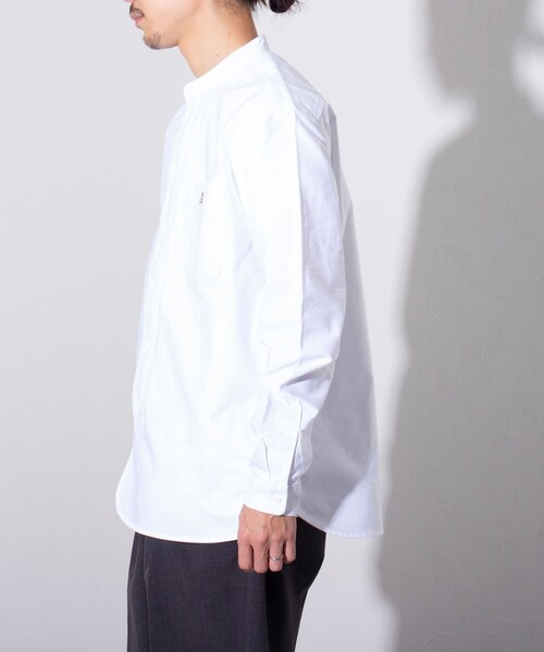 GEVACO（ゲバコ）の「【GEVACO/ゲバコ】オックスバンドカラー長袖シャツ（シャツ/ブラウス・メンズ・ホワイト/ピンク/グリーン/ブラック系その他/グレー系その他・S/M/L）」の16枚目の写真