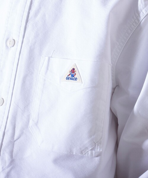 GEVACO（ゲバコ）の「【GEVACO/ゲバコ】オックスバンドカラー長袖シャツ（シャツ/ブラウス・メンズ・ホワイト/ピンク/グリーン/ブラック系その他/グレー系その他・S/M/L）」の20枚目の写真