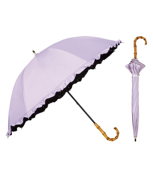 完全遮光100% 最強の日傘「UVO（ウーボ）」12本骨 フリル（長傘）｜UVO（ウーボ）