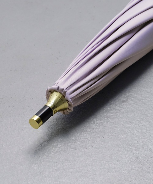 UVO（ウーボ）の「★完全遮光100% 最強の日傘「UVO（ウーボ）」12本骨 長傘 フリル Wpc.（長傘・レディース・オフホワイト/ベージュ/ラベンダー/ブラック/ブルーグレー/グレー・FREE）」の8枚目の写真