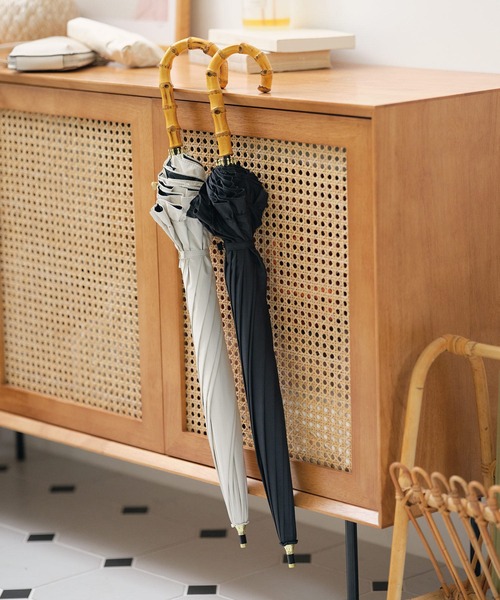 UVO（ウーボ）の「★完全遮光100% 最強の日傘「UVO（ウーボ）」12本骨 長傘 フリル Wpc.（長傘・レディース・オフホワイト/ベージュ/ラベンダー/ブラック/ブルーグレー/グレー・FREE）」の18枚目の写真