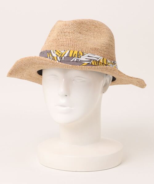 RATTLE TRAP（ラトルトラップ）の「ラフィアハット（ハット・メンズ・ブラック/ベージュ・FREE）」の2枚目の写真