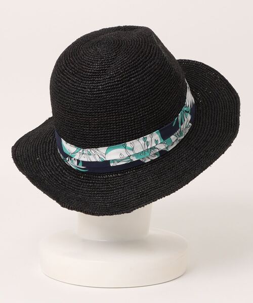 RATTLE TRAP（ラトルトラップ）の「ラフィアハット（ハット・メンズ・ブラック/ベージュ・FREE）」の3枚目の写真