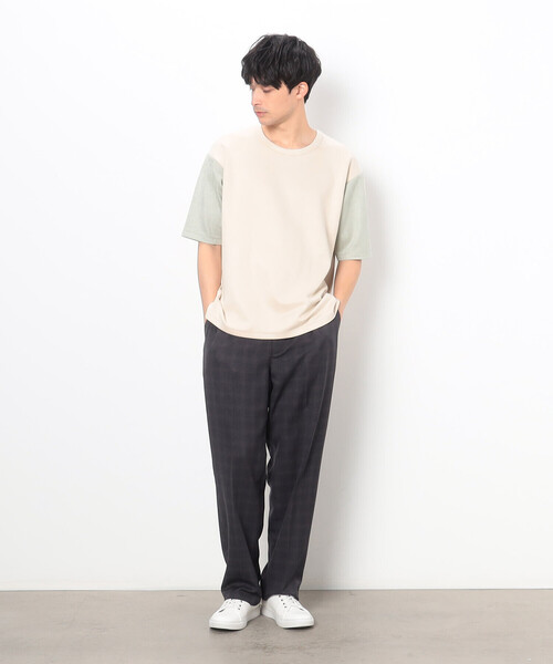 COMME CA COMMUNE(コムサコミューン)の「フェイクスエード Tシャツ(Tシャツ/カットソー・メンズ・グレー/ブルー/アイボリー・L/M)」の18枚目の写真