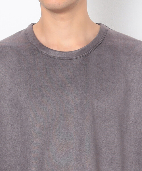 COMME CA COMMUNE(コムサコミューン)の「フェイクスエード Tシャツ(Tシャツ/カットソー・メンズ・グレー/ブルー/アイボリー・L/M)」の9枚目の写真