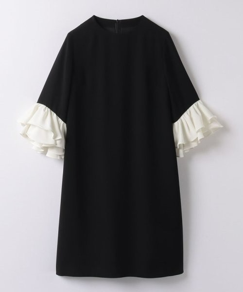 【LOULOU WILLOUGHBY】ラッフルカフスワンピース　美品 LOULOU WILLOUGHBY】アムンゼンラッフルカフスワンピース