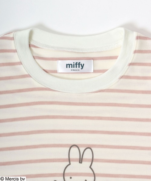 Miffy（ ミッフィー）の「miffy（ミッフィー）キャラクタープリント ボーダー柄スウェット＆イージーパンツセットアップ/ルームウェア/パジャマ レディース（ルームウェア/パジャマ・レディース・ブルー/ピンク・M/L）」の15枚目の写真