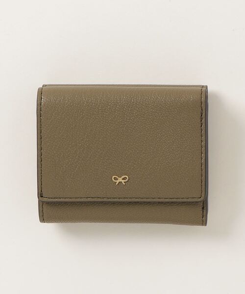 ANYA HINDMARCH（アニヤハインドマーチ）の「ANYA HINDMARCH Mini Trifold Zany in Shiny Capra with Circus アニヤハインドマーチ ザニ― ミニ トリフォード  レザー 三つ折り財布（財布・レディース・グリーン・FREE）」の12枚目の写真