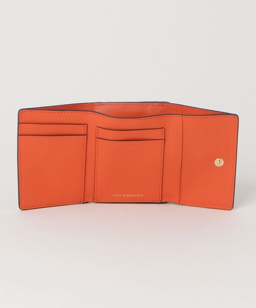 ANYA HINDMARCH（アニヤハインドマーチ）の「ANYA HINDMARCH Mini Trifold Zany in Shiny Capra with Circus アニヤハインドマーチ ザニ― ミニ トリフォード  レザー 三つ折り財布（財布・レディース・グリーン・FREE）」の14枚目の写真